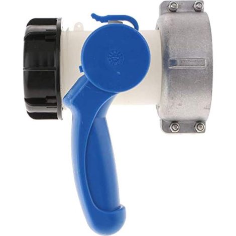 Adaptateur de réservoir d'eau IBC, adaptateur de robinet d'arrêt universel, raccords de tuyau de réservoir fourre-tout IBC Vanne papillon connecteur de tuyau de cour (DN40 (62 mm) (1/5)