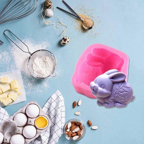 Moule à pâtisserie lapin, moule animal pour fondant, gâteau mousse, pour la cuisson (1/4)
