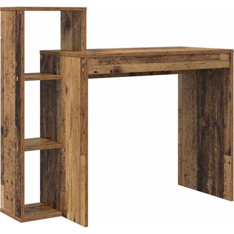 Maison Exclusive - Schreibtisch mit Regal Altholz 100 x 40 x 90 c