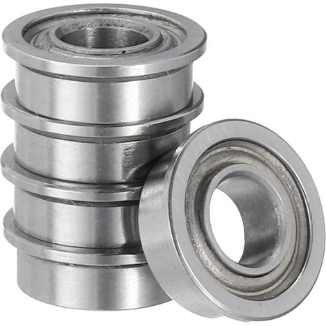 pièces MF84ZZ bride Roulement Billes - [4x8x3mm] Remplacement Roulements de roue pour Brouette Tondeuse à gazon Diable Camion Essieu Utilisation, Chrome Acier, ABEC1 (1/5)