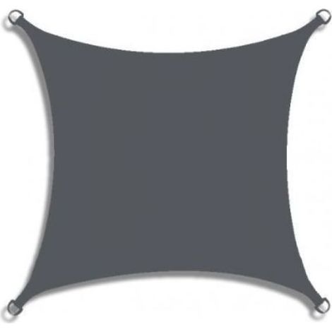 Quadratisches Sonnensegel (2 x 2 m), Polyester-Oxford-Gewebe, Sonnenschutz und atmungsaktiv, ideal für Terrasse und Garten (1/4)