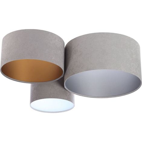 Plafonnier trio 080-03-014 - Gris, blanc, gris, argent, or (1/5)