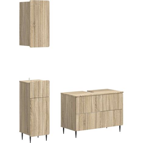 Maison Exclusive - Ensemble de meuble de salle de bain 3 pièces ZWOLLE (1/5)