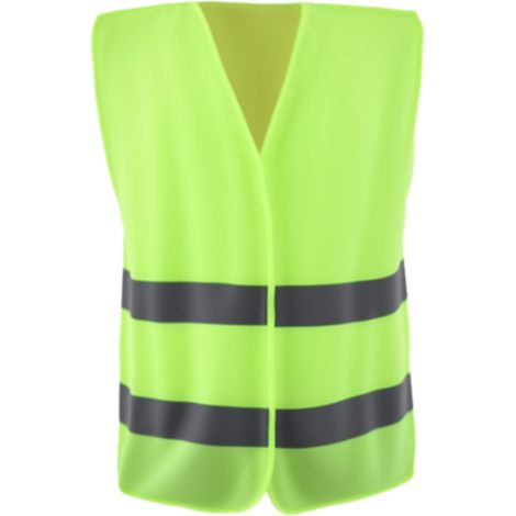 Gilet de sécurité avec bandes réfléchissantes - Gilet de sécurité léger pour hommes et femmes - Fermeture (taille universelle) - Idéal pour le travail, le jogging, la voiture (1/5)