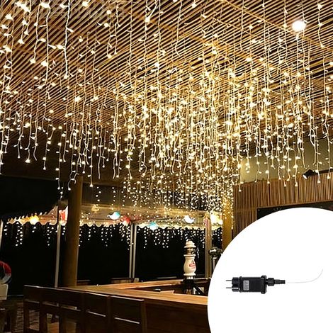 Tenda luminosa 10 metri da 700 Led Bianco Caldo altezza 100cm da interno ed esterno Wisdom (1/2)