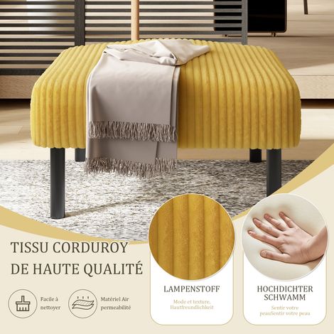 Chairs à mécanisme Cord-Zweisitzer, dotées de coussins confortables. Parfait pour les moments de détente au bureau. (1/5)