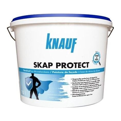 Skap Protect
Peinture Premium pour façade avec effet auto-nettoyant 102 blanc - 15L - EG800