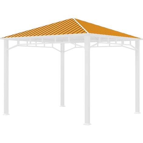TOOLPORT Ersatz-Dachplatten 3x3 m Hardtop Dach Stahldach für Gartenpavillon Sunset Superior 3x3m (1/5)