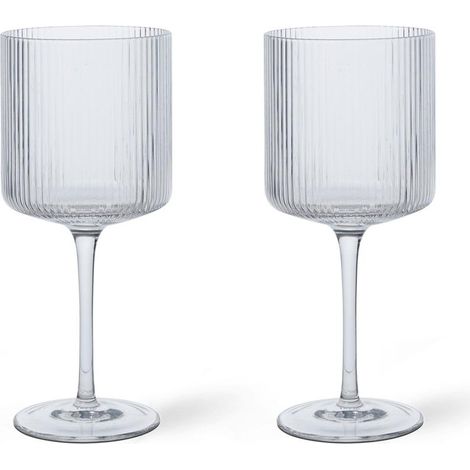 ferm-living Verres Ripple transparent 7.9 cm diamètre