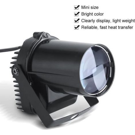 1x Projecteur LED 30W Faisceau 8° Lumière Blanche Support Réglable Scène Disco