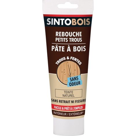 Pâte à Bois Naturelle Réparation Bois, à L'eau, Séchage Rapide - Sintobois