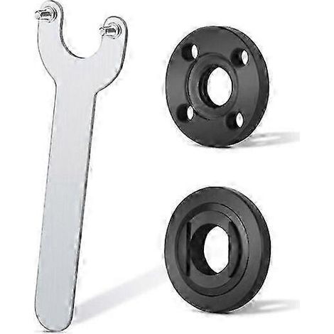 Clé à molette pour meuleuse d'angle, 1 clé à molette avec 2 flasques, en métal, durable et résistante aux chocs