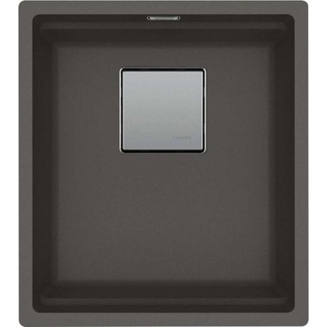 Franke Kubus 2 - Fregadero de fragranite KNG 110-37, 41x46 cm, gris pizarra 125.0713.982 (1/2)