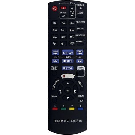 Télécommande de remplacement N2QAYB001157 pour lecteur Blu-ray HD Panasonic DMP-UB300, DMP-UB400 et DP-UB820K (1/5)