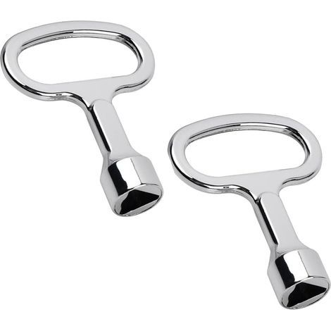 Clé Triangulaire Poubelle Universelle Déchet Conteneur Compteur Gaz Eau Électricité Recyclage Métal – Lot de 2 (1/5)