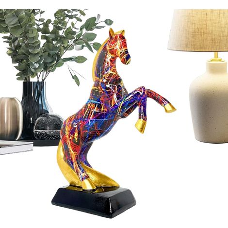 Décoration de Cheval Résine Sculpture Animale Esthétique - (1/5)