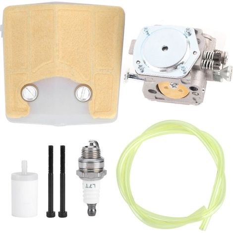 Kit carburateur, filtre à air et bougie d'allumage compatible avec les tronçonneuses Jonsered 625, 630 et 625.