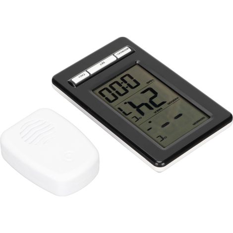 Drahtlose digitale Wetterstation – Elektronisches Innen-/Außenthermometer mit Uhr und Klimaanzeige