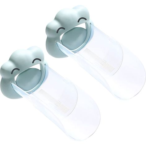 extension robinet, prolongateur robinet, 2 pièces Rallonge de robinet pour enfants en forme de nuage de dessin animé, accessoires de robinet pour enfants avec longueur extensible (bleu clair) (1/5)