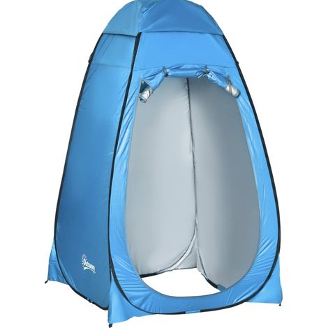 Tenda doccia e spogliatoio pop up portatile in poliestere blu 120 x 120 x 190 cm MODENUIT (1/5)