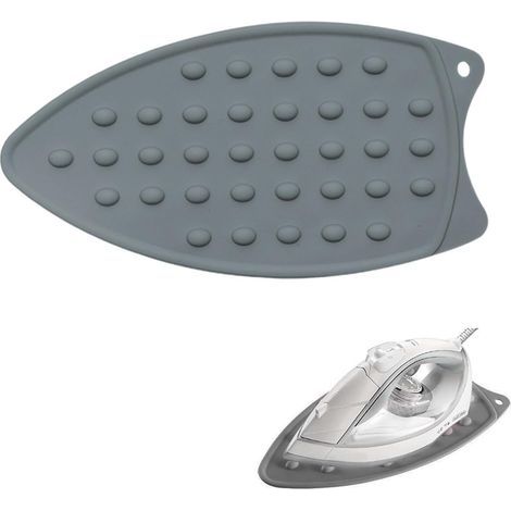 Soporte de silicona para plancha - Alfombrilla de plancha, soporte para plancha, cojín de silicona (gris) (1/5)