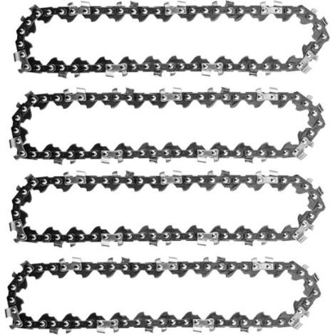 4PCS 4 Pouces Mini Tronçonneuse ÉLectrique Sans Fil Chaîne De Scie À Chaîne Pour La Coupe Du Bois Branches D'arbres ÉLagage Cour Jardinage (1/5)