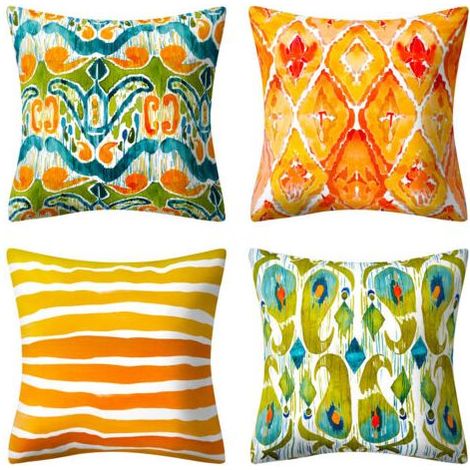 Lot de 4 housses de coussin 45x45cm style ethnique vintage (1/5)