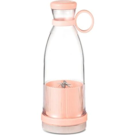 Frullatore USB portatile, shaker elettrico da 350 ml, per preparare milkshake - rosa, 2408585 mm (1/5)