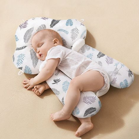 Kopfformkorrektur, Verhinderung von asymmetrischem Kopf, Baby-Kopfform-Positionierungskissen aus Vollbaumwolle. (1/3)