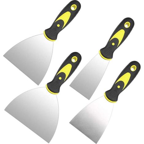 PCS Couteau à Mastic INOX Couteau à Enduire en Métal Spatule Bricolage Durable Spatule Enduit Lissage Professionnel Spatule (1/5)