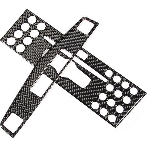 Carbon fiber center console navigation panel trim for Mercedes Benz C-Class W204 2005-2012 (1/5)