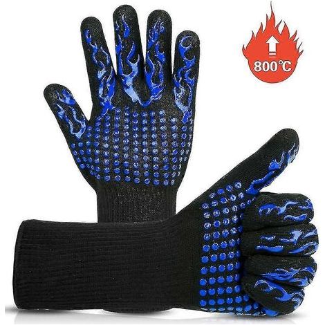 Rutschfeste und hitzebeständige Küchenhandschuhe, feuerfeste Ofenhandschuhe (1/5)