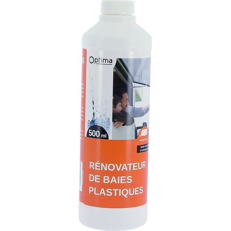 Rénovateur de baies plastiques 0,5L – Redonne éclat aux surfaces acryliques – Application facile avec chiffon – Protection carrosserie – Optima