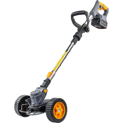 Coupe bordure électrique débroussailleuse avec roue sur batterie 1000 W