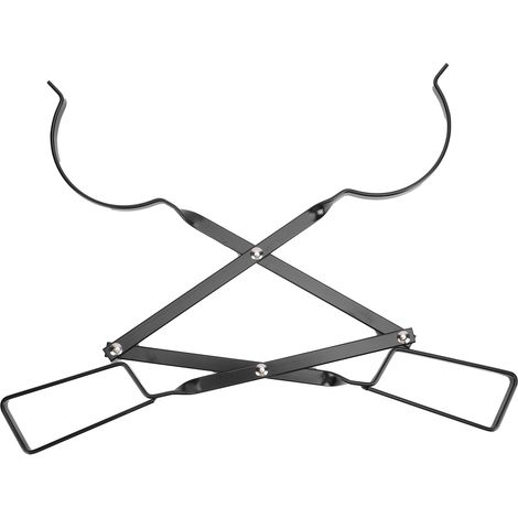 Pince à bûches pliable de 26 pouces, en fer à haute résistance en forme de ciseaux, pince de cheminée pour l'extérieur (1/5)