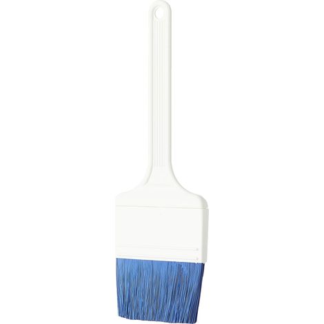 Pinceau avec poils en polyester bleus Largeur du pinceau 7,5 cm 4 cm Poignée plastique PA fibre de verre poils polyester (1/3)