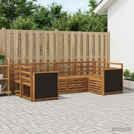 vidaXL Outdoor Sofa Set 6 pcs Natural Solid Acacia Wood (1/5)