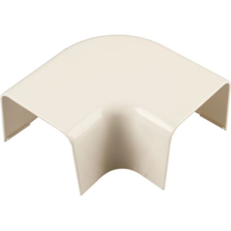 poly pool - 1 angolo piano per canale "80 mm x 60 mm" avorio