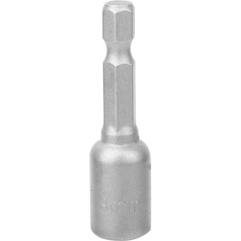 Douille hexagonale magnétique universelle, surface traitée noircie (5 pièces, 50 mm de long, 8 mm de diamètre) (1/5)