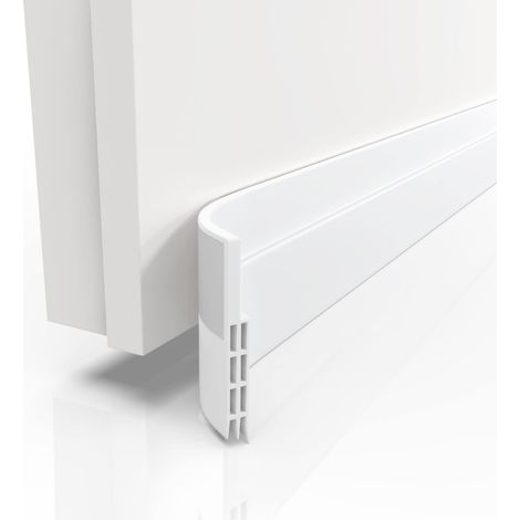 Paraspifferi isolante per porta bianco da 100 cm - Isolamento per porta adesivo extra forte - Paraspifferi con isolamento massimo dal freddo - Paraspifferi per porta con riduzione del rumore