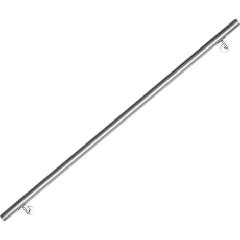 SWANEW Corrimano in acciaio inox V2A per scale - Supporto a parete, scelta 150 cm (1/5)