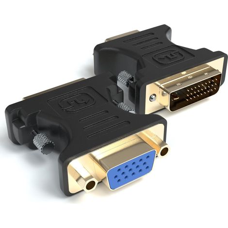 Adaptador DVI 24+5/M - VGA/H  Negro (1/5)