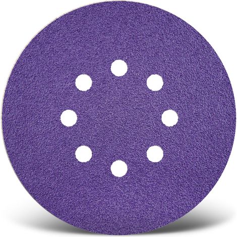 MENZER Titanium HD Klett-Schleifscheiben, 150 mm, 8-Loch, f. Exzenterschleifer, Keramik-Mix (50 Stk.) K240 (1/5)