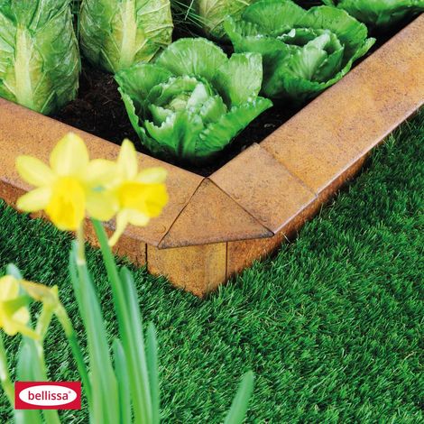 Element dekorativ bellissa corten snail barrier angle 7 cm x 20 cm wetterfest (1/2)
