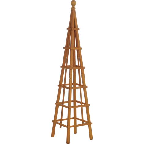 Treillis HWC-Q19, treillis pour plantes grimpantes, support de croissance FSCé 148x33x33 cm naturel (1/5)