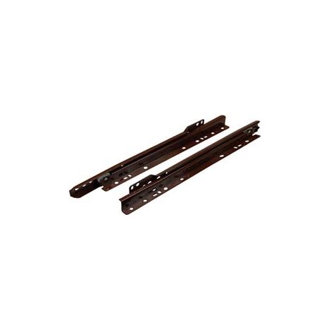 GUIDE SCORREVOLI PER CASSETTI CON RULLI TEFLON MARRONI- - cm.60 (art.4001 61 3) - 1 paio OMGE