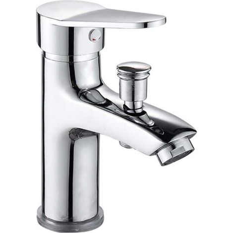 Mitigeur de douche Robinet de douche robinet monotrou à double usage chaud et froid Alliage (1/4)