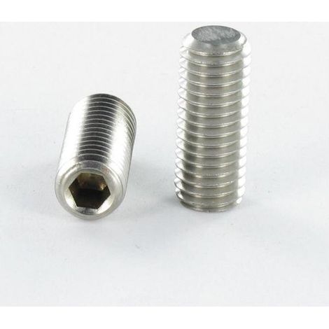 Vis métaux Sans tête six pans creux (sthc) Inox A4 Clé de 4 HC4 Bout plat M8X50-100 pièces