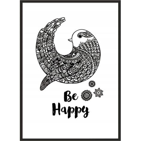 Bildposter im Rahmen, A4 cm, Happy PD242 (1/5)