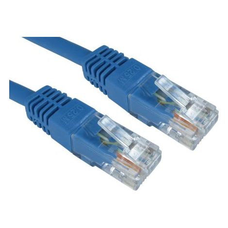 Câble Ethernet catégorie 6 UTP RS PRO, Bleu, 500mm PVC Avec connecteur ( Prix pour 1 )